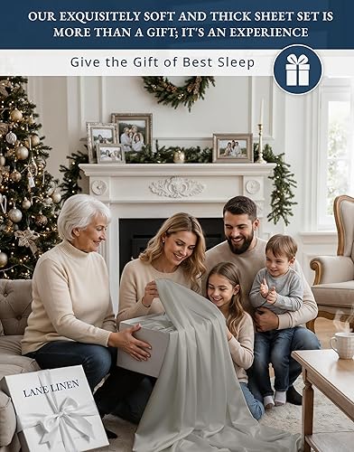 Miniatura 3 de LANE LINEN - Sábanas tamaño matrimonial 100% algodón egipcio, sostenibles, calidad de hotel, gruesas, regulación natural de la temperatura, de