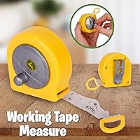 Vista 4 de John Deere Caja de herramientas de lujo de 18 piezas, juego de construcción con cinta métrica y herramientas, juguetes de construcción interactivos