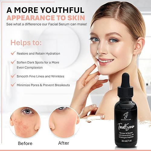 Miniatura 3 de Suero facial - Combate las imperfecciones - espinillas y brotes de acné - Suaviza las líneas finas y las arrugas - Hidrata y repara la piel dañada -