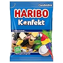 Haribo Konfekt, Caramelle Gommose, Gusto Liquirizia, Ideali Per Feste E Dolci Momenti Di Relax – 175gr