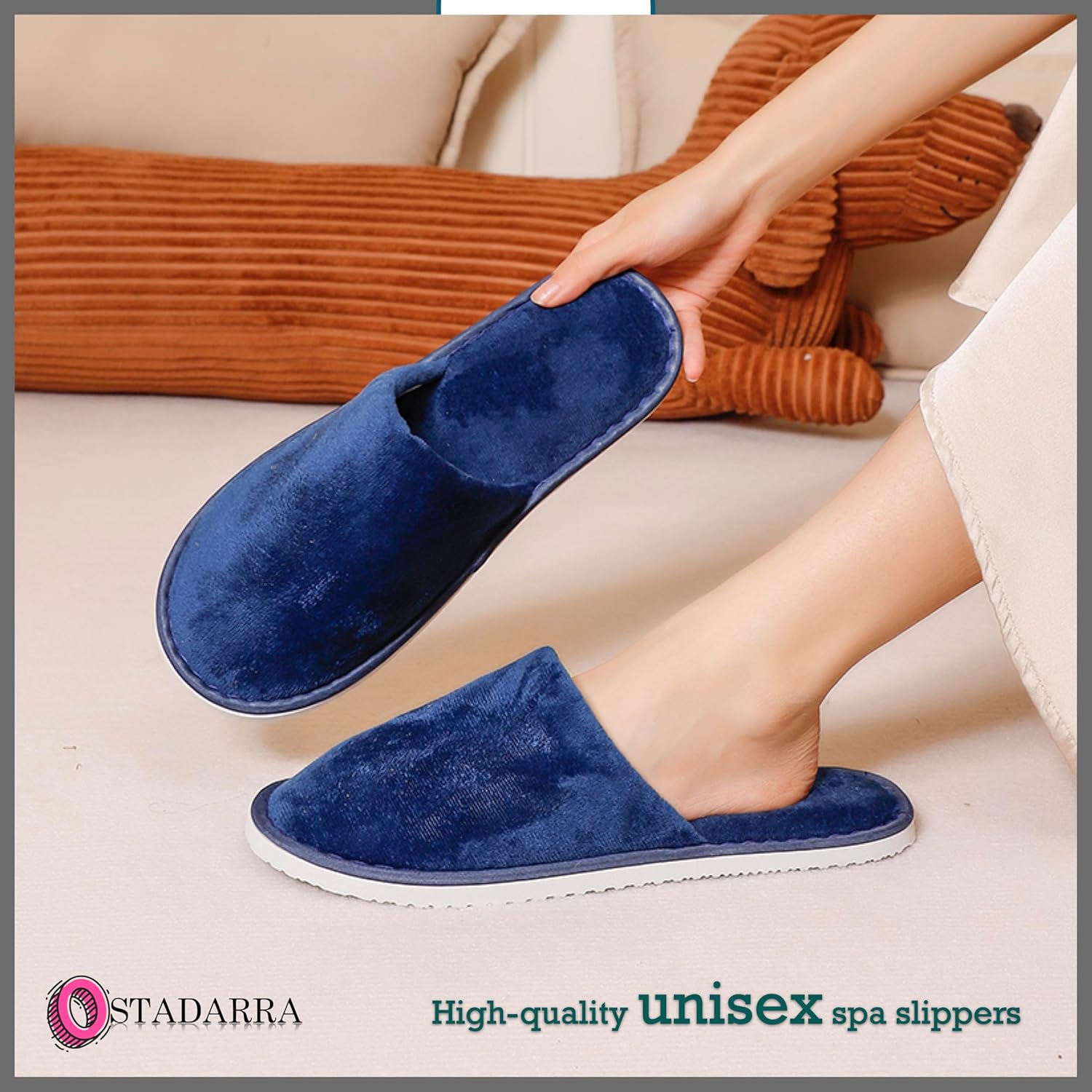 6-10 Pairs Spa Slippers, Non Slip Disposable Slippers For Guest, Washable Reusable, Which Can Be Used As Women Men, House, Indoor, Bathroom, Bedroom, Hotel, Bride Slippers - Image 6