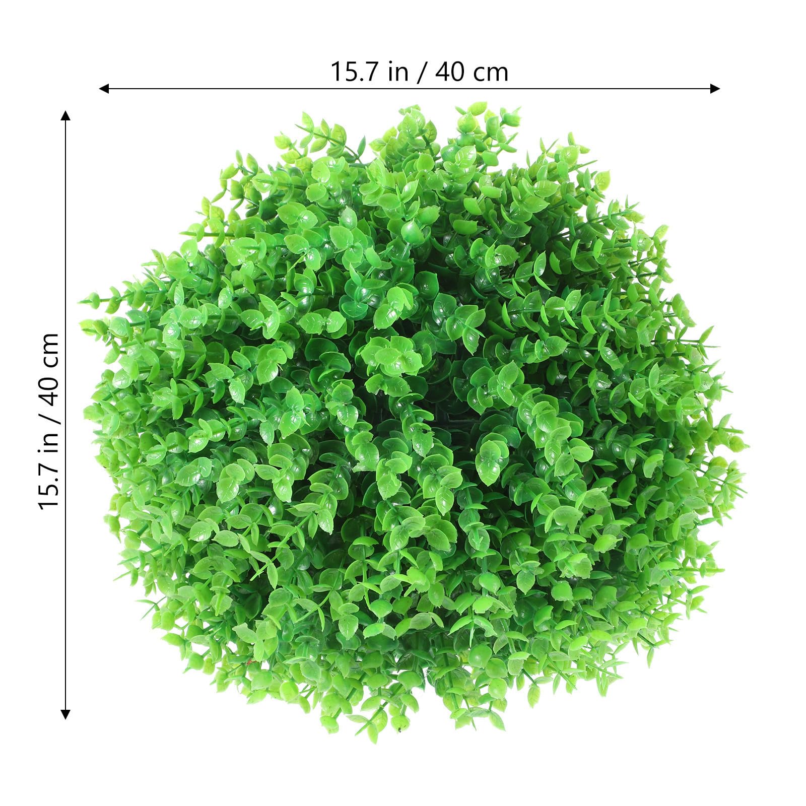 ABOOFAN Bola Topiaria Artificial de Eucalipto, Colgante, Plástico Verde