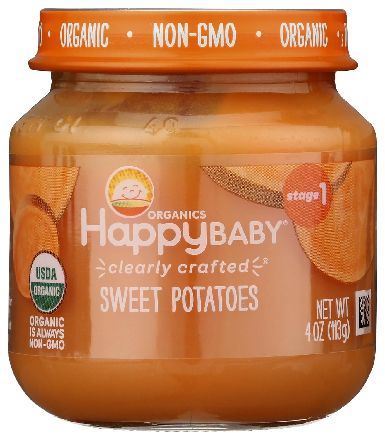Happy Baby Organic Stage 1 Sweet Potatoes, 4 OZ