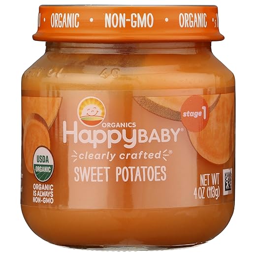 Happy Baby Organic Stage 1 Sweet Potatoes, 4 OZ