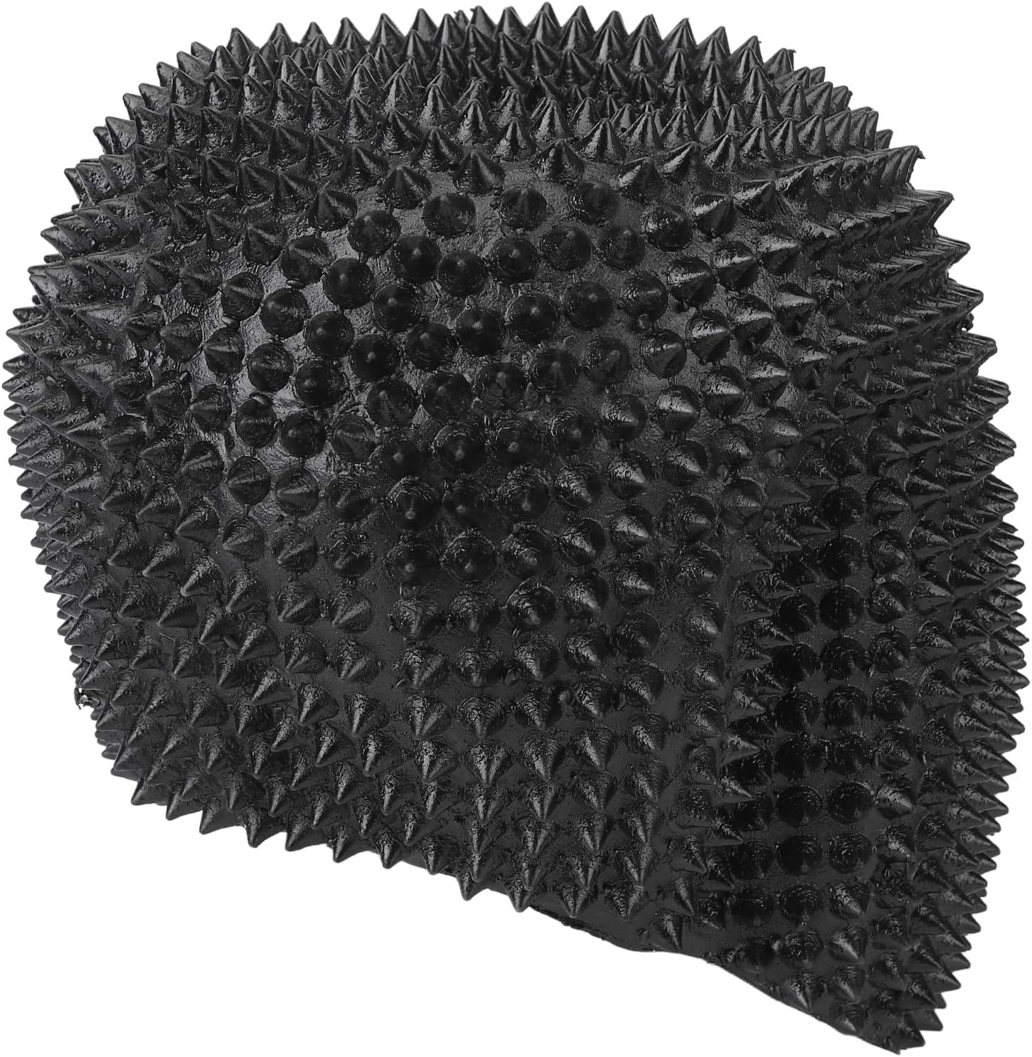 Spikes Face Mask, Steampunk Halloween Masquerade Spike Full Face Cover, Studded Mask Dust Cover for Cosplay Costume Parties, Themed Events, Ski Mask (Black)