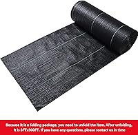 Vista 9 de Tela resistente para paisajismo, 3 x 300 pies, barrera contra malezas, cubierta para el suelo para el jardín, tela para controlar las malezas, tela