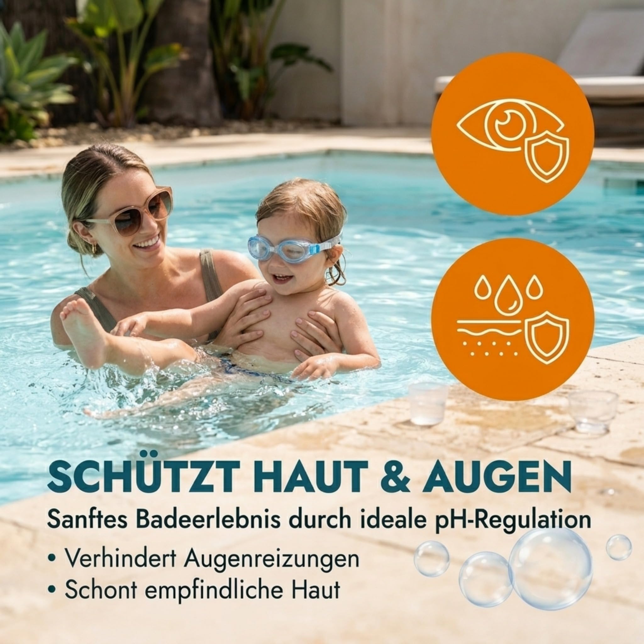 INOX Pool Pflegeset 3x5L - Algizid, pH Minus, Randreiniger - Made in Germany