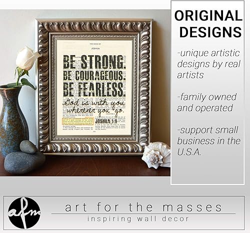 Miniatura 4 de Joshua 1:9, Proverbios 3:5, Jeremías 29:11, Filipenses 4:13 impresiones de arte cristiano, juego de 4, sin marco, versículo bíblico para decoración