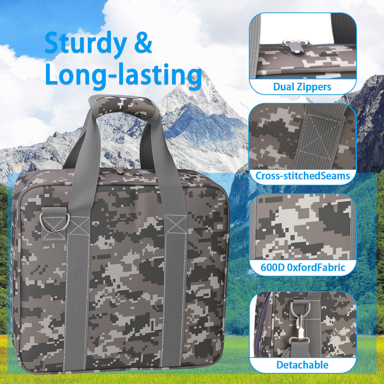 RC GearPro Tragbare Tasche für Starlink Mini, Schultertasche Reise-Tragetasche passend für Starlink Mini Schüssel Zubehör, Netzteil, Ethernet-Kabel
