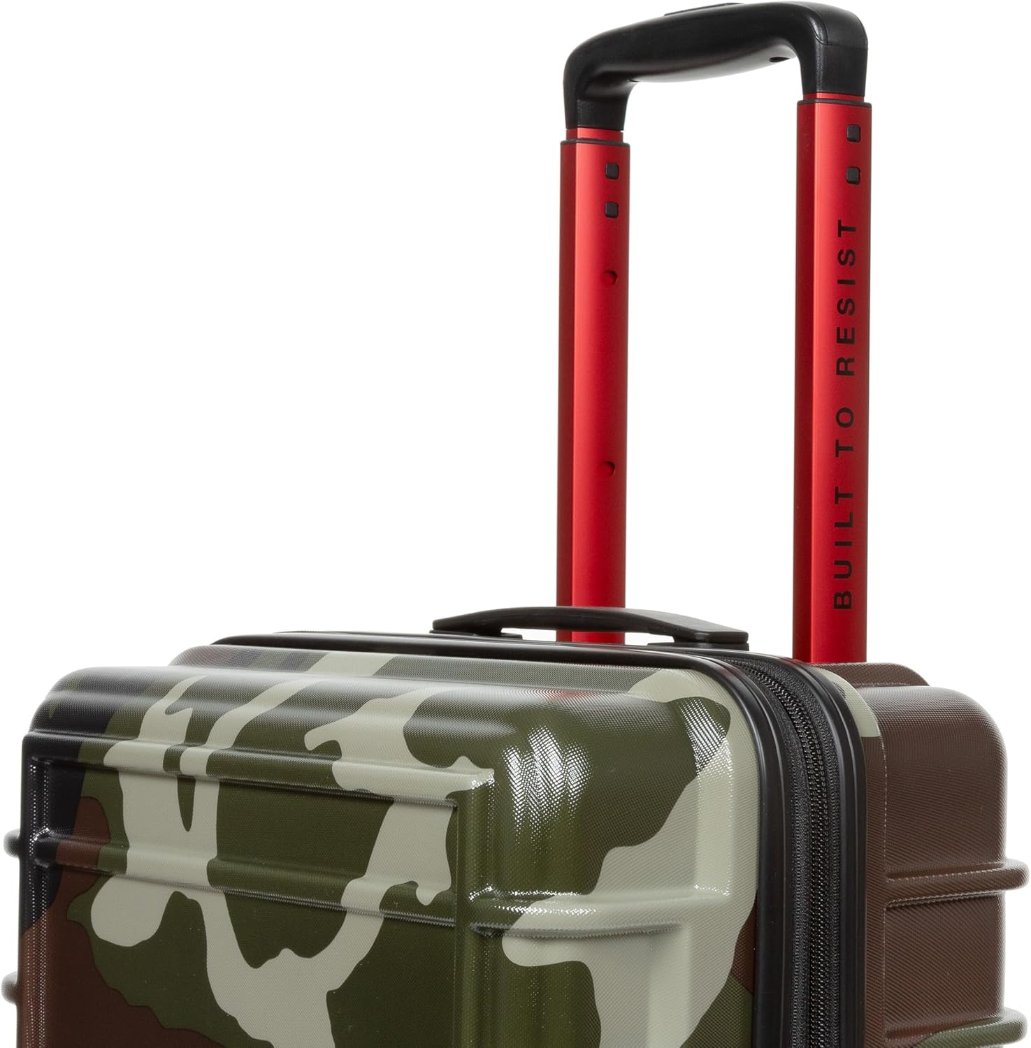 EASTPAK Resist'R Zip S – 34L Hardshell Suitcase with Dual Compartments, TSA Lock, Silent 360° Spinner Wheels & Water-Resistant Design, Camo