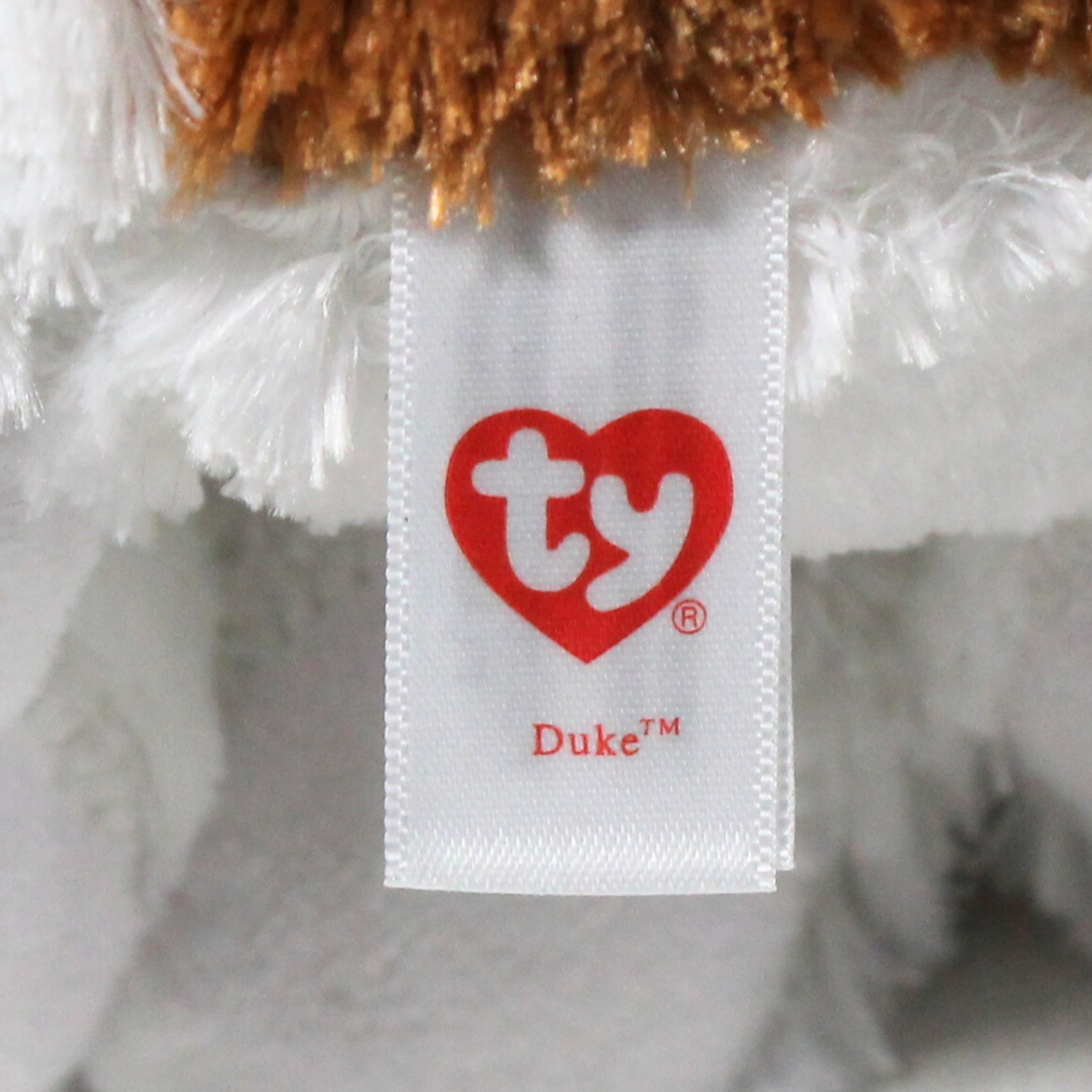 TY - Duke, peluche perro San Bernardo, 23 cm, color blanco y marrón (37012TY) , color/modelo surtido