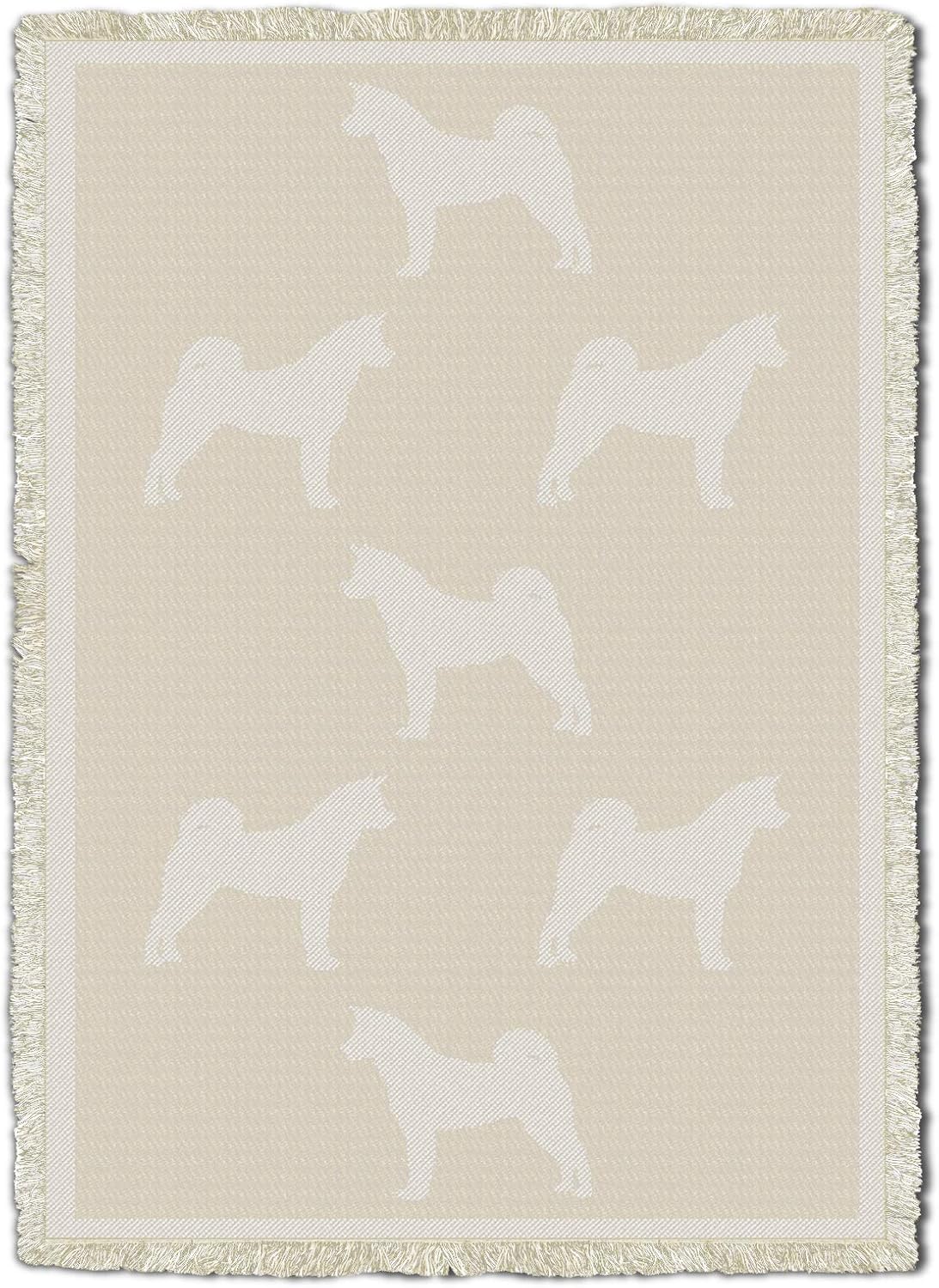 Pure Country Weavers Siberian Husky Blanket - Gift for Dog Lovers - Tapestry Throw Woven from Natural Cotton - Made in the USA (70x50)