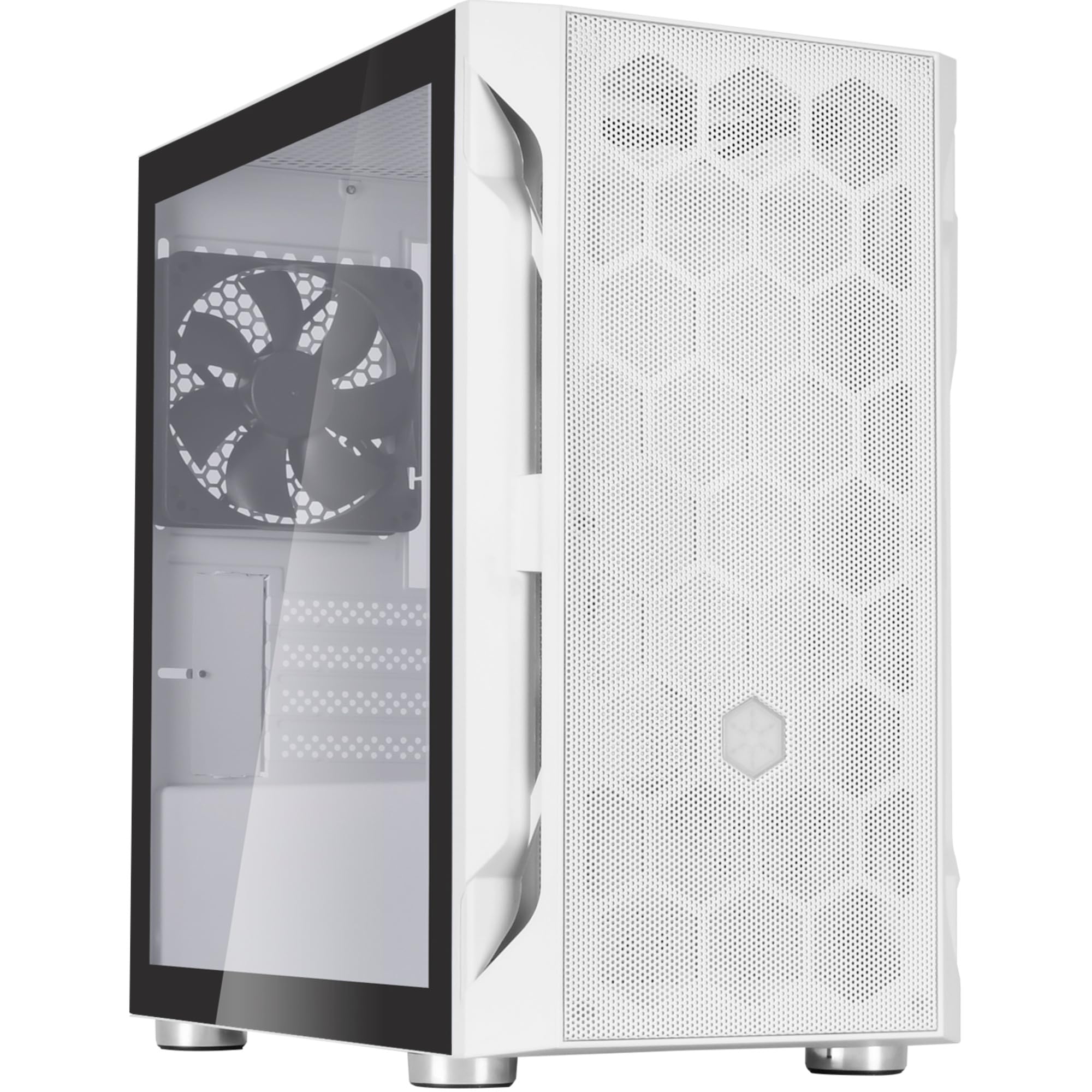 Silverstone Fara H1M Tempered Glass side panel White Gaming Case