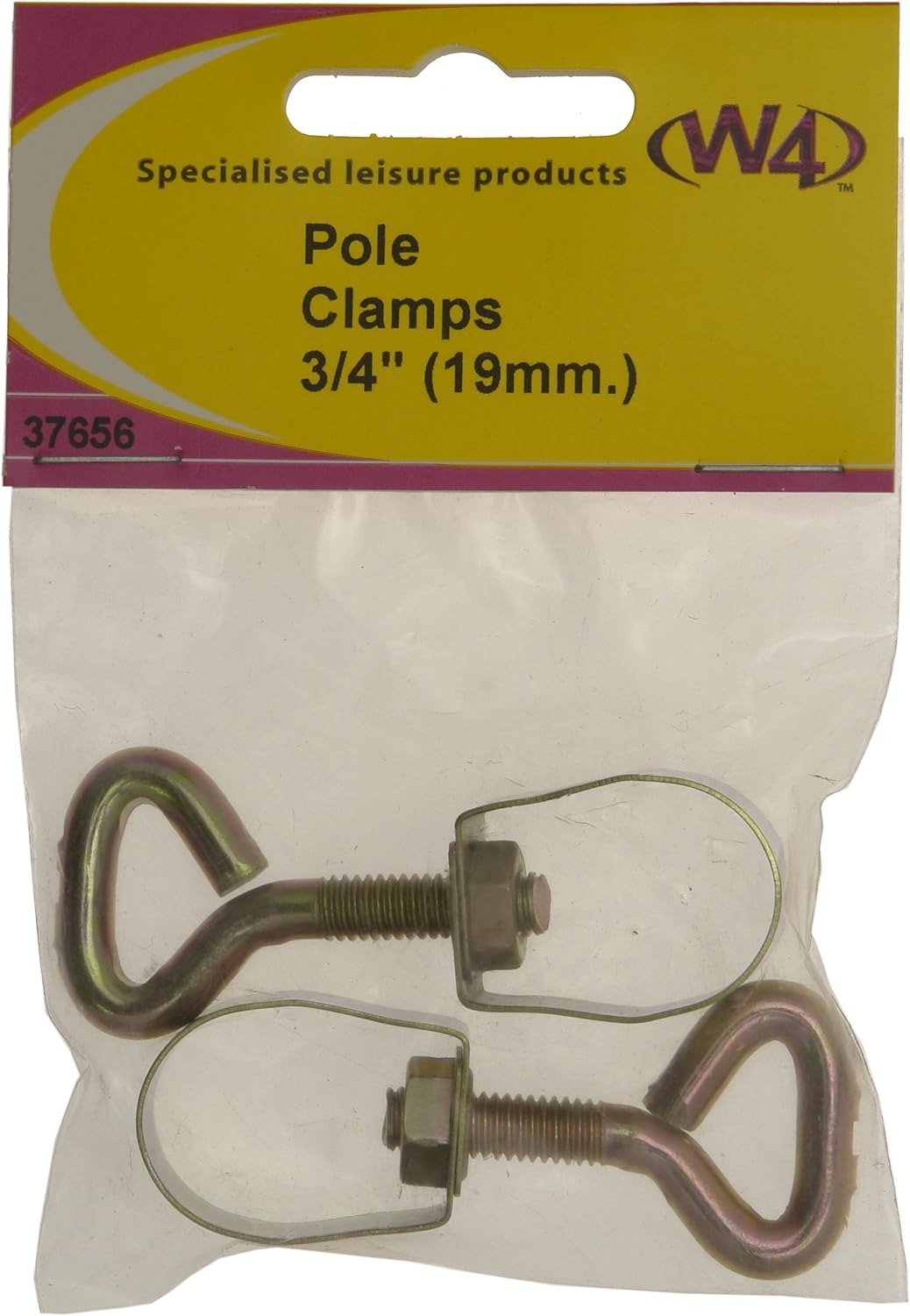 W4 Pole Adjustment Clamps - Gold, 3/4 Inch