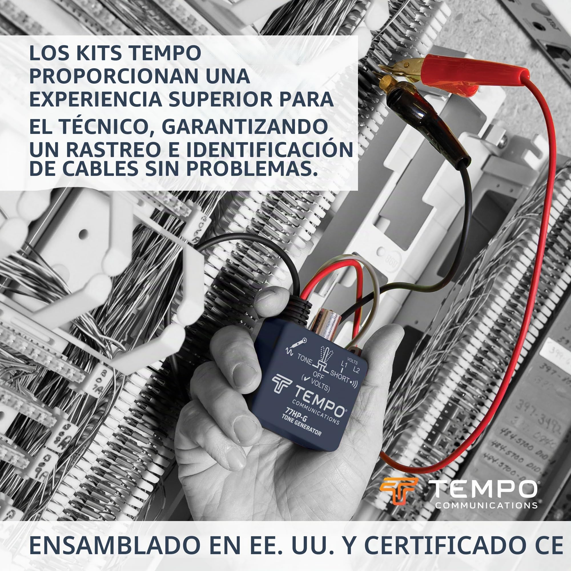 Tempo Communications 701K-G - Kit de sonda y generador de tonos - Kit profesional de trazado de cables (último modelo)