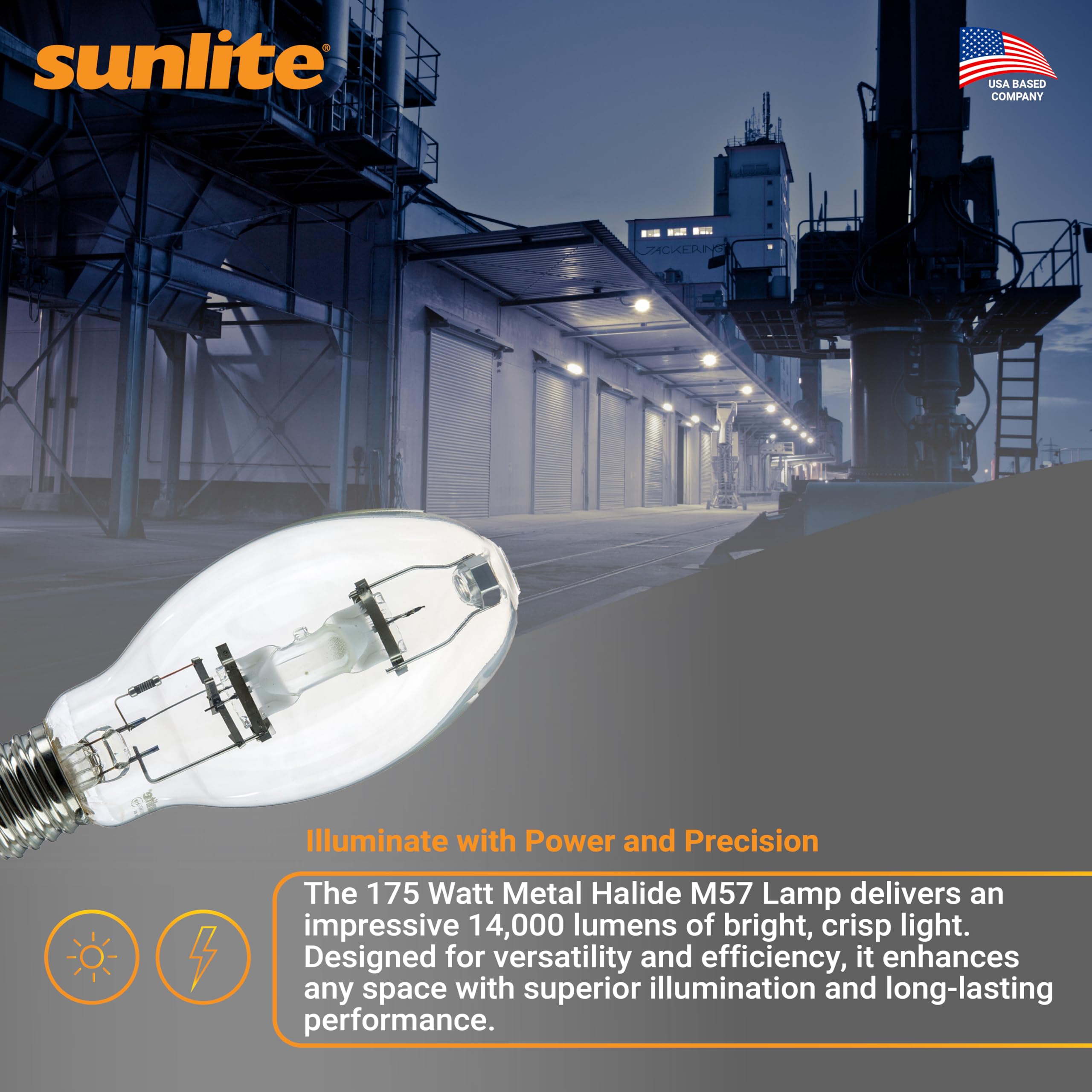 Amazon.com: Sunlite 02515 MH175/U/MOG M57 Metal Halide Lamp, 175
