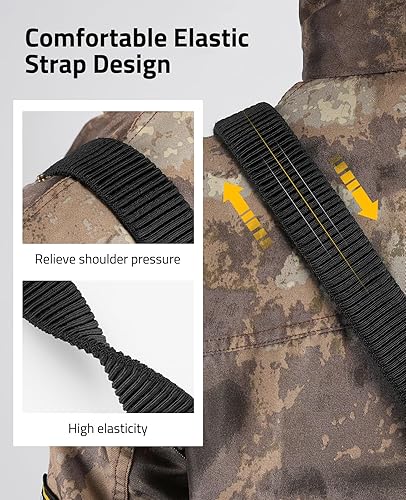 Miniatura 3 de CVLIFE Two Point Sling with Quickly Adjustable Loop,Length Adjust Sling with Elastic Design,Two Point Sling with Removable Metal Hooks for Outdoor