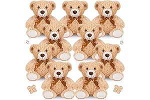 9 Pcs 14 Inch Plush Teddy Bear Set for Wedding, Baby Shower,...