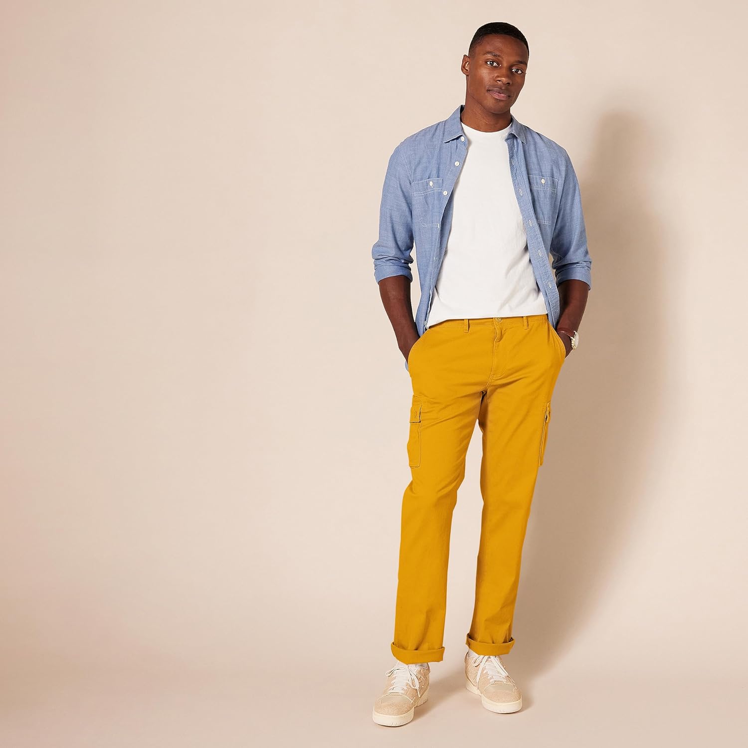 Amazon Essentials Men's Straight-Fit Stretch Cargo Pant (Available in Big & Tall) - Image 4