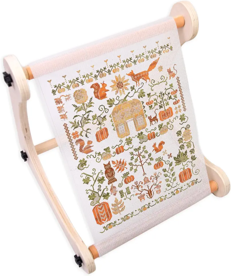 Suporte de Mesa Ajustável para Bordado, Suporte para Bastidor de Ponto Cruz com As Mãos Livres para Uso No Colo Ou Sobre A Mesa, Ou para Tapeçaria, 3 Larguras Diferentes