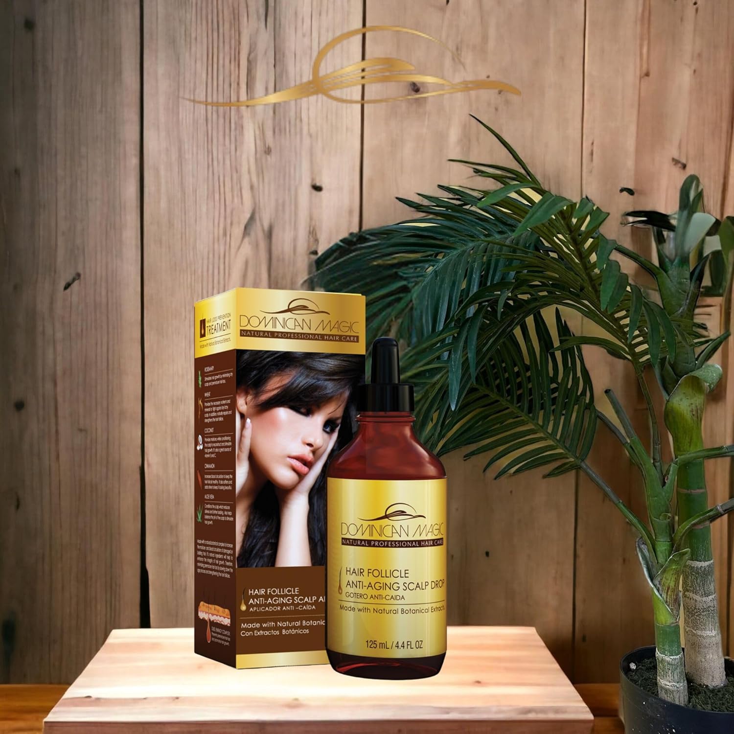 Dominican Magic Hair Follicle Anti Ageing Scalp Drops 4.4oz Boxed (2 Pack)