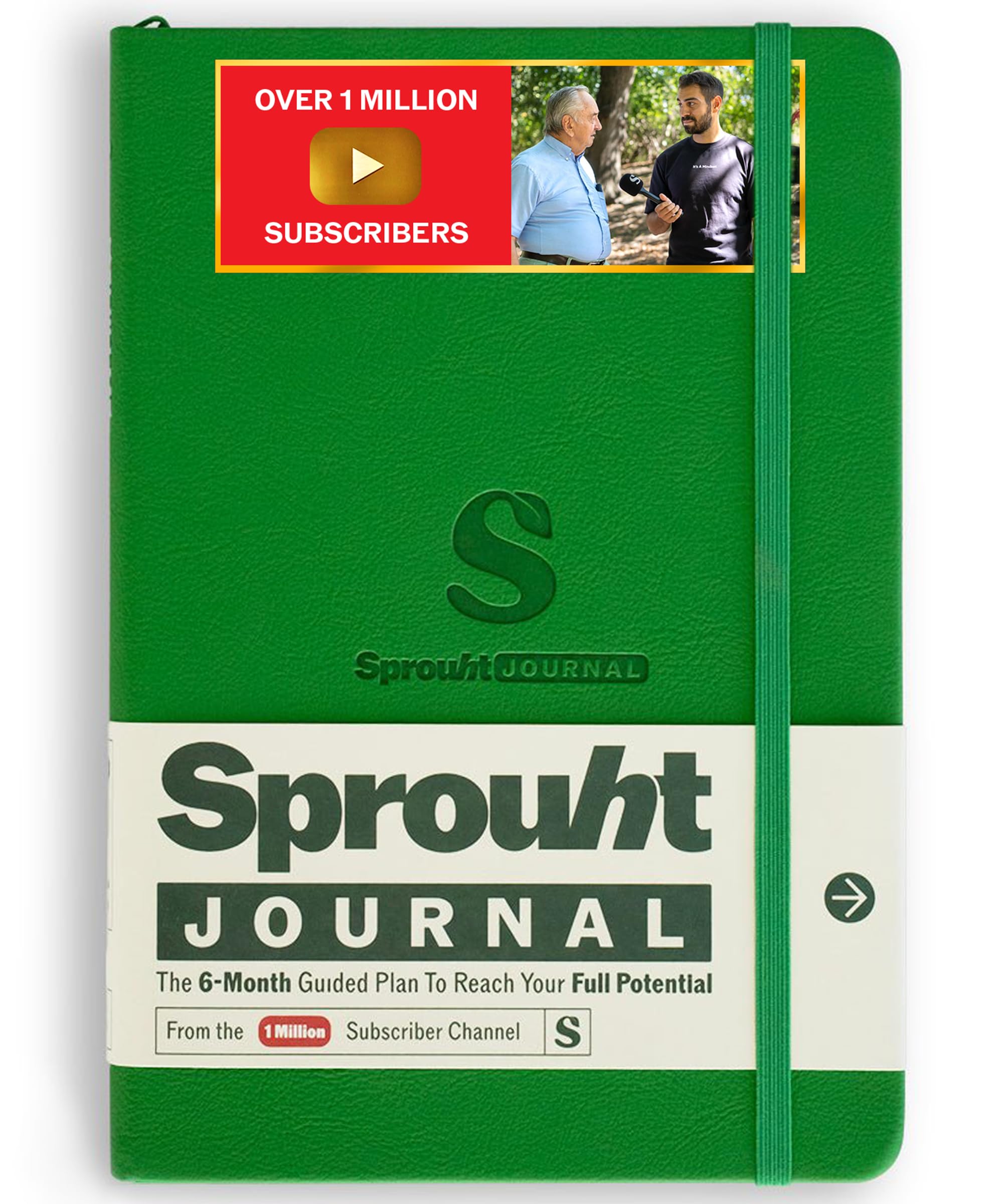 Sprouht Guided Journal for Goal Setting | 6-Month Life Planner with Daily, Weekly & Monthly Tracking | Personal Growth & Life Clarity System | Undated