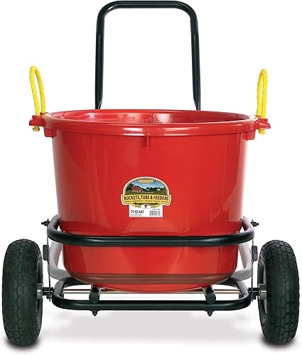 Miniatura 2 de Little Giant® Carrito Muck | Carrito grande para cubo o bañera con ruedas | Soporta hasta 350 libras