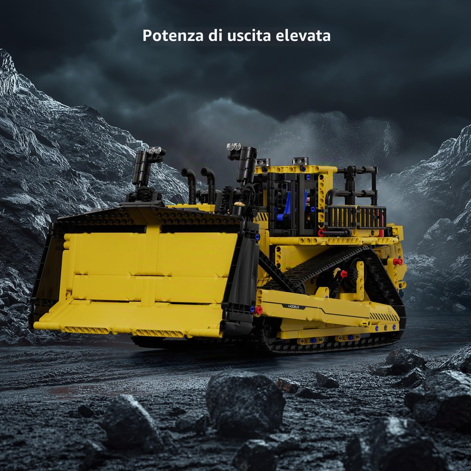 Mould King 15071 Tecnologia Bulldozer Telecomandato Costruzioni Per Camion Costruzione Gru Giocattolo Veicolo Da Costruzione Morsetto Blocchi Con Motore Per Adulti (1508 Pezzi)