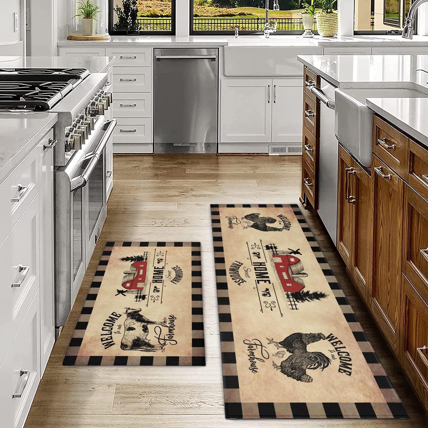 Décoration Cuisine Style Rustique Lot De 2 Tapis De Cuisine – Mousse Mémoire De Forme, Motif Ours Vintage, Antidérapant – Pour évier Ou Salle De Bain Tapis Mousse Confort Décoration Cuisine Style Rustique Lot De 2 Tapis De Cuisine – Mousse Mémoire De Forme, Motif Ours Vintage, Antidérapant – Pour évier Ou Salle De Bain Tapis Mousse Confort