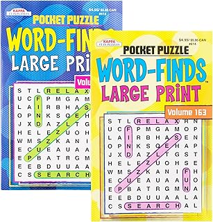 Kappa Pocket Puzzle Word Finds Large Print - 8