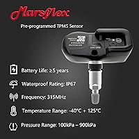 Vista 4 de Marsflex Sensor TPMS Compatible para Toyota Land Cruiser Scion Pontiac Lexus, Camry rav4 Yaris Corolla Sensor de Monitoreo de Presión de Neumáticos