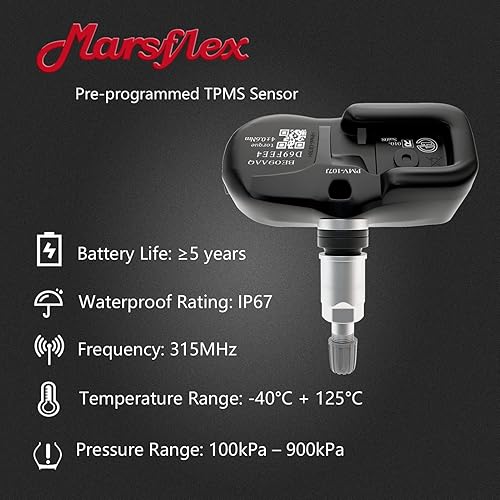 Miniatura 4 de Marsflex Sensor TPMS Compatible para Toyota Land Cruiser Scion Pontiac Lexus, Camry rav4 Yaris Corolla Sensor de Monitoreo de Presión de Neumáticos