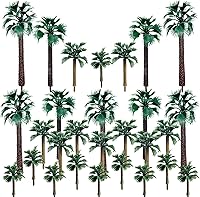 Vista 1 de Woohome Árboles en miniatura - Árboles modelo mixto para modelo, tren, paisaje, arquitectura, manualidades de bricolaje (30 piezas)