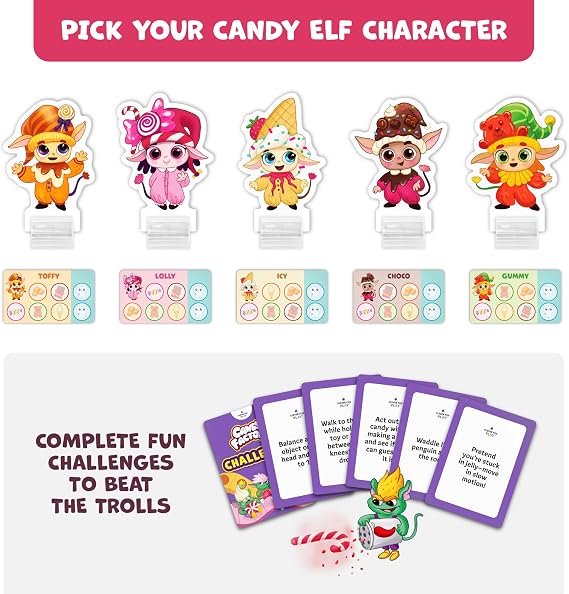 Candy Factory Family Board Game for Kids Ages 4-8 Game Night & Classroom Learning Game Sweet Adventure in The Magic Land of Candy Beginner-Friendly, No Reading Required