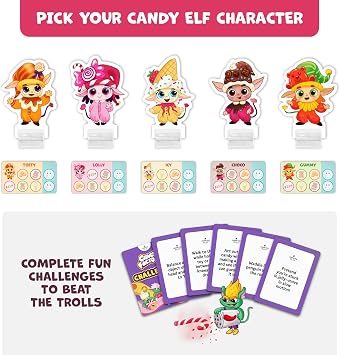 Candy Factory Family Board Game for Kids Ages 4-8 Game Night & Classroom Learning Game Sweet Adventure in The Magic Land of Candy Beginner-Friendly, No Reading Required