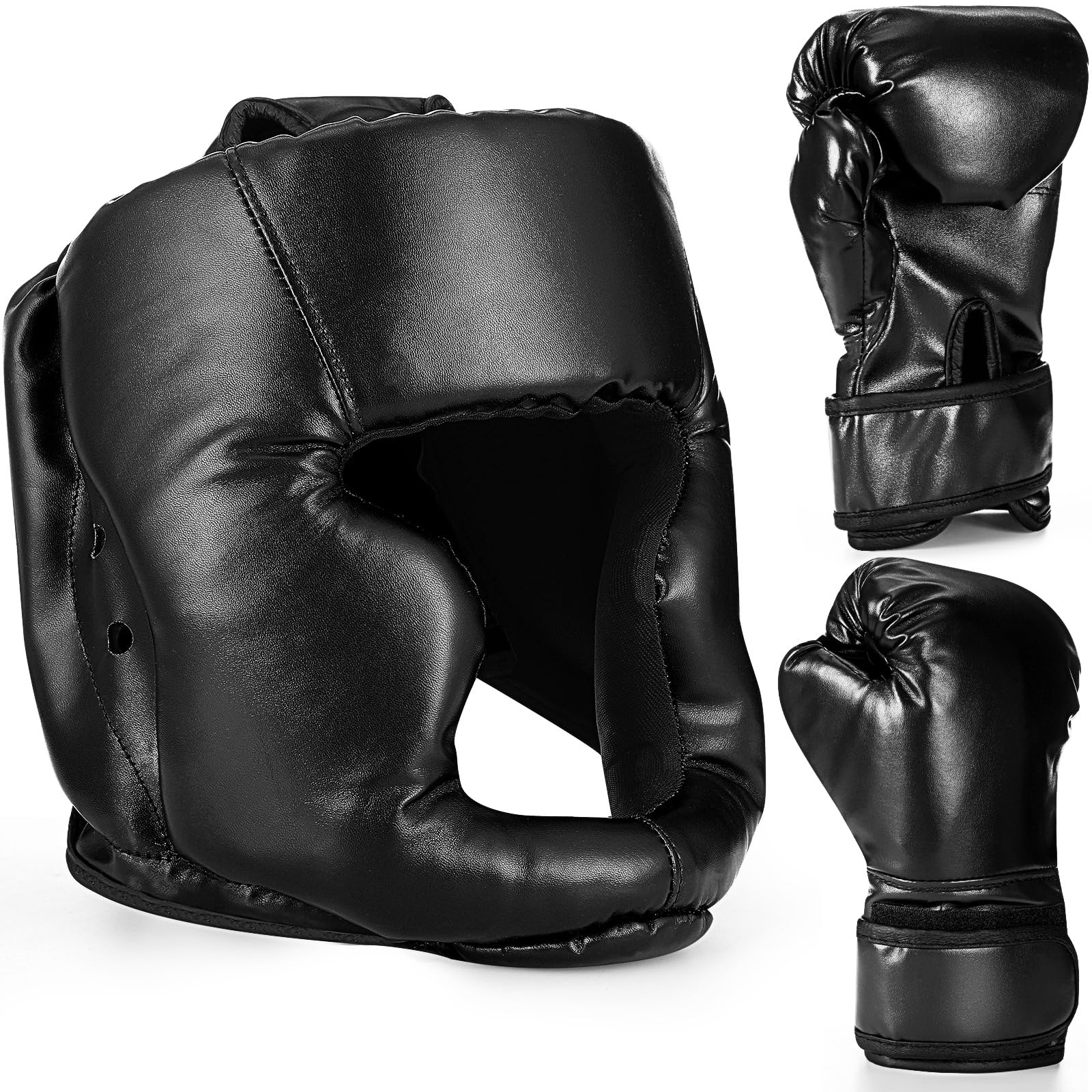 Arrowbash Kids Boxing Gloves and Headgear Set 6oz
