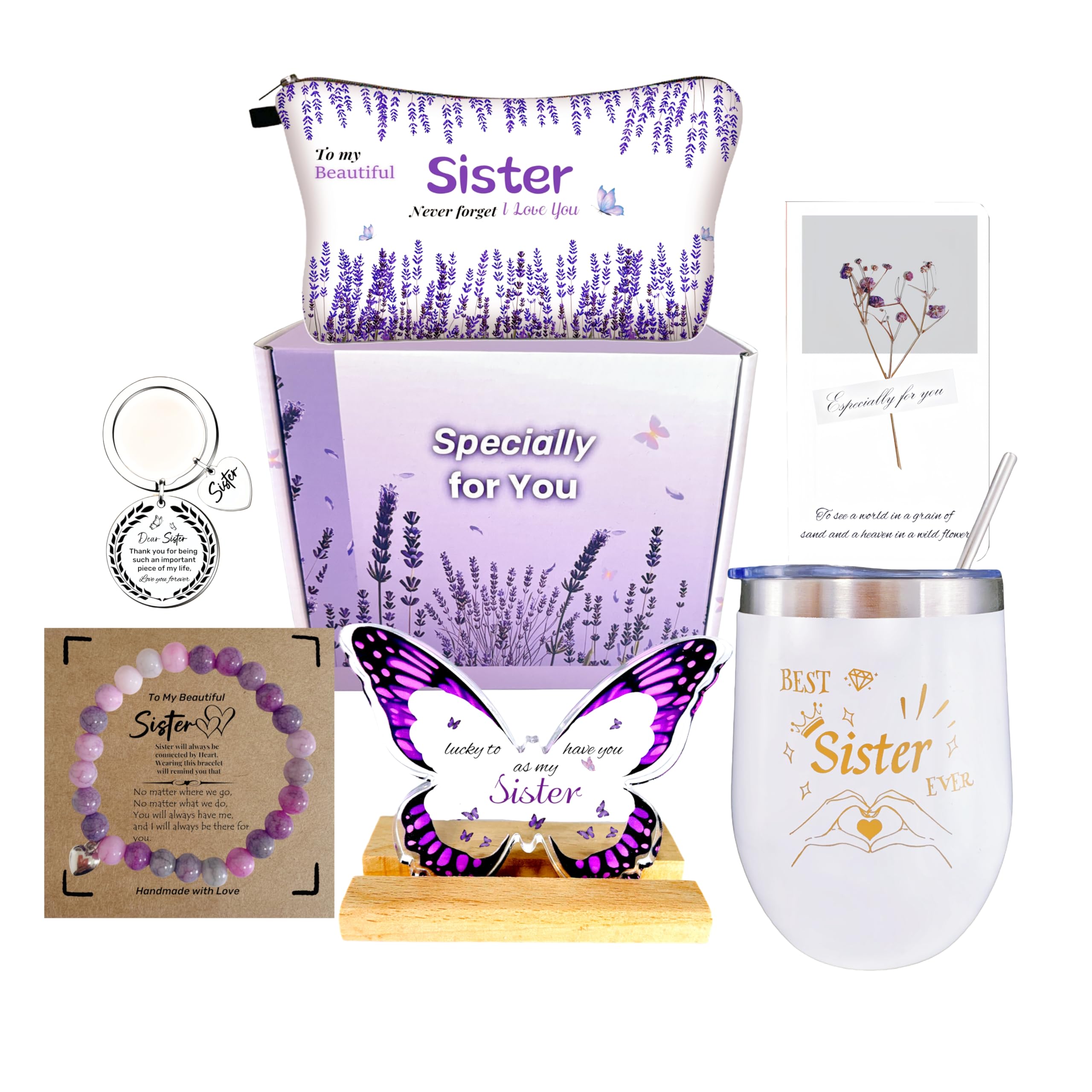 WOSHIDEFA Sister Birthday Gifts, Sister Gifts for Christmas