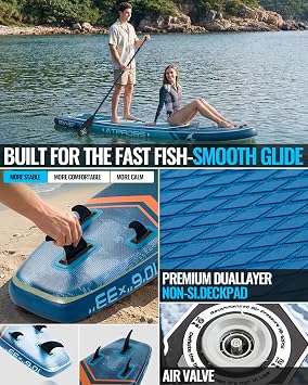 10'6''x33'' Inflatable Stand Up Paddle Board with SUP Accessories