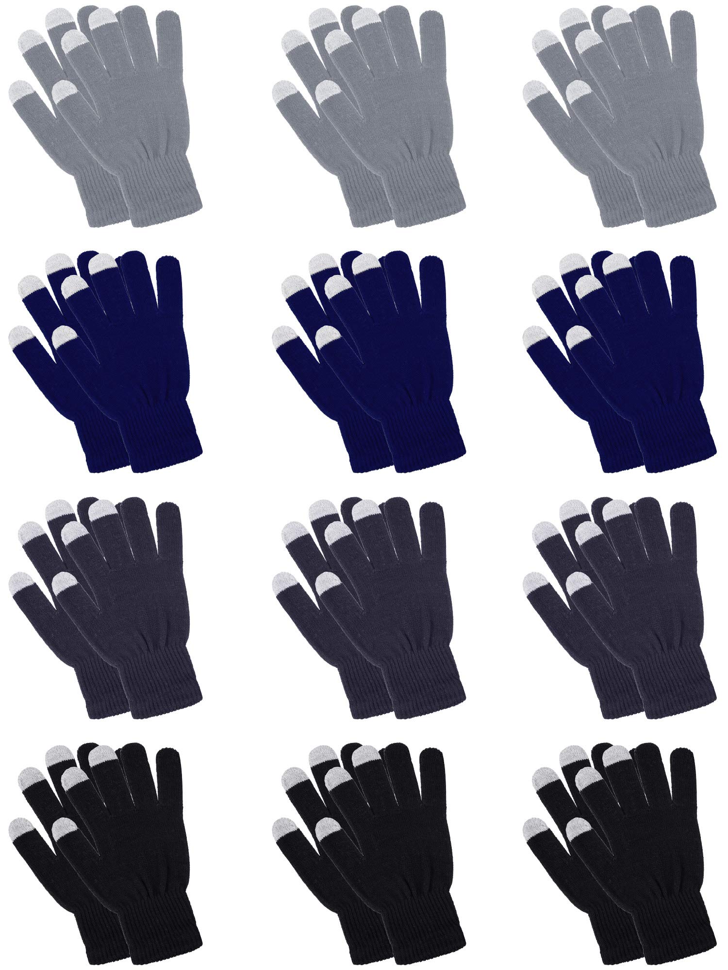 Pangda 12 Pairs Touch Screen Gloves