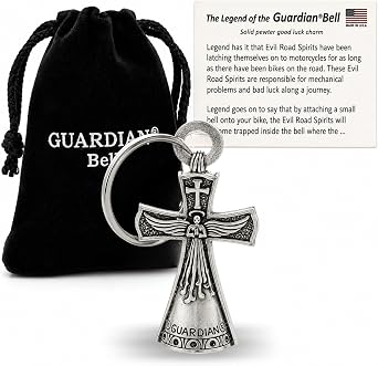 Guardian Bell Magnum | Motorcycle Bell | Lead-Free Pewter | Good Luck Gift to Friends & Family | Bike Bell | Made in USA