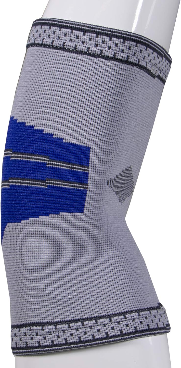 CHAMPION Elastic Elbow Support Compression Sleeve, Gray (Side Stays), X-Large