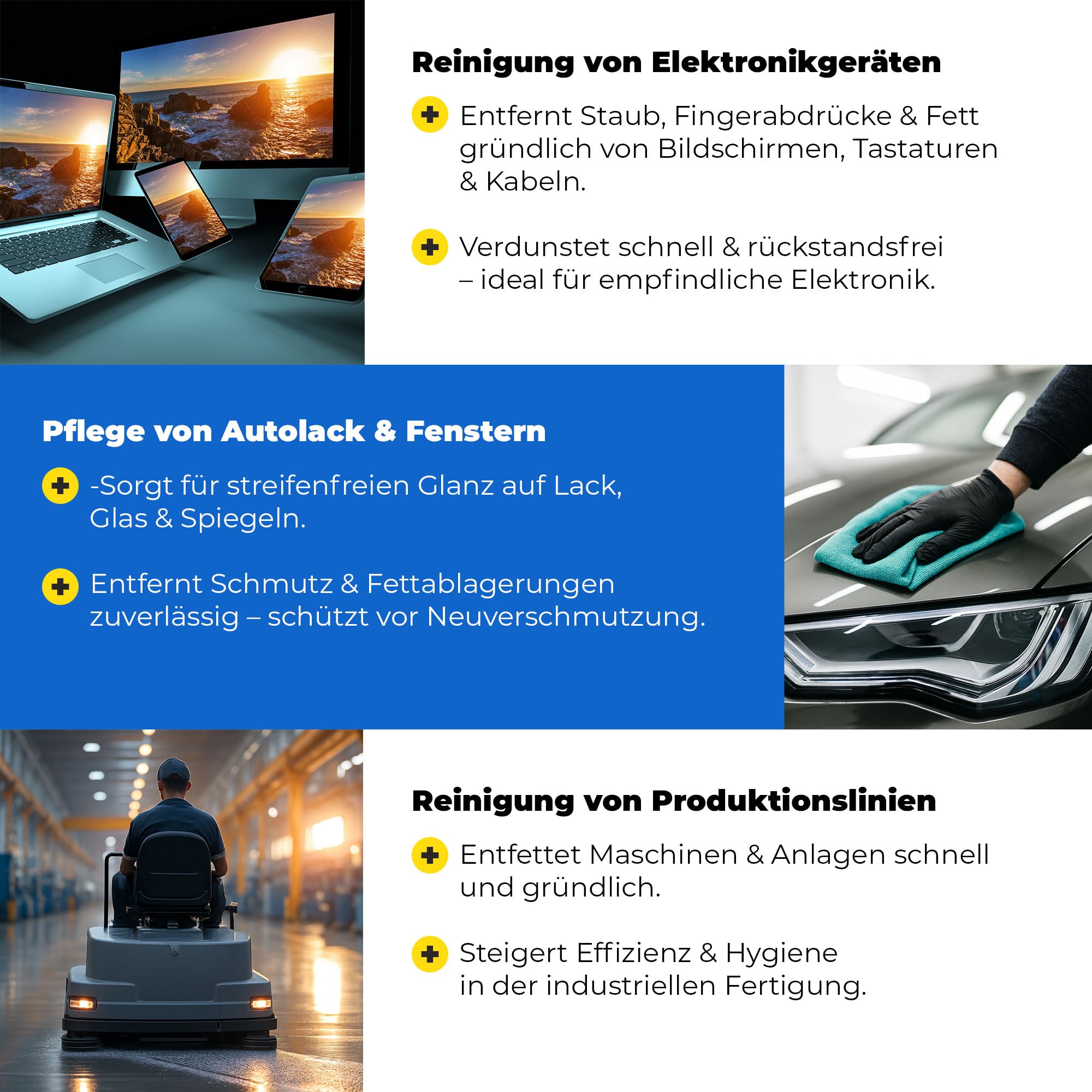 Isopropanol 99,9% IPA 10 x 20L – Isopropylalkohol Reinigungsalkohol für Elektronik, Glas, Auto & Werkstatt – Klebereste Entferner, fettlösend & rückstandsfrei