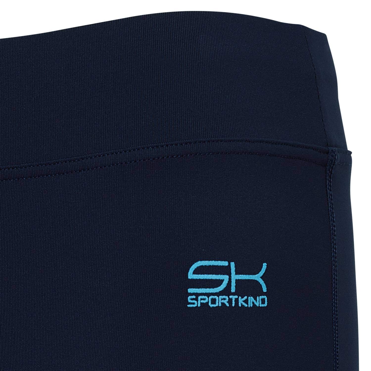 Sportkind Mädchen & Damen Flare Sport, Tennis, Padel, Fitness Hose, Yogahose, Jazzpants