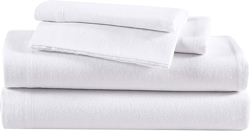 Miniatura 8 de Eddie Bauer - Sábanas individuales, juego de ropa de cama de franela de algodón, cepillada para mayor suavidad, decoración acogedora del hogar