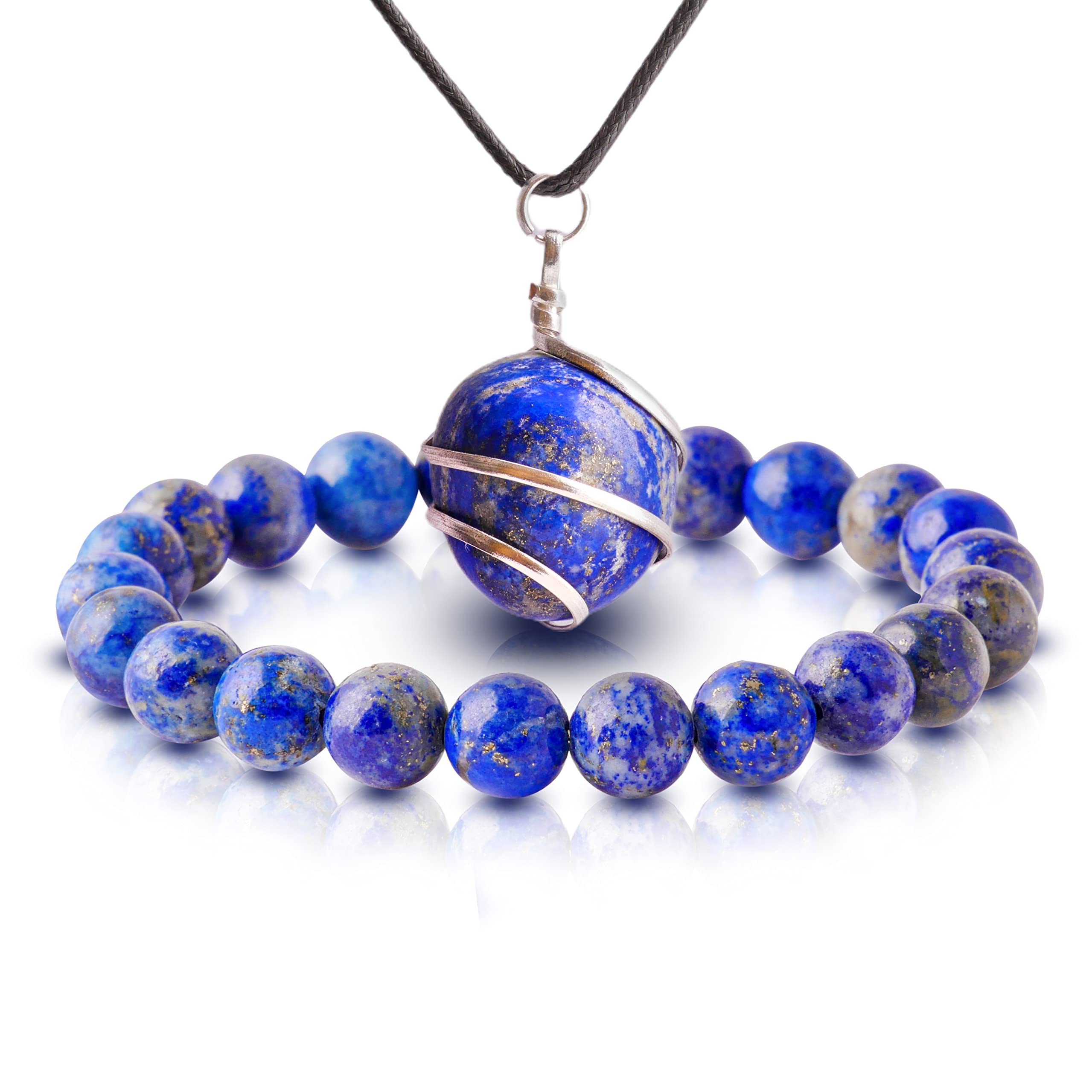 Lapis Lazuli Bracelet - Crystal Bracelet - Crystal Jewelry Bangles - Bracelet for Women - Gemini Birthstones - For Good Luck - Stretchable - for Healing and Meditation - with Tumble Pendant (B0B855Y7GG) Amazon Price History, Amazon Price Tracker
