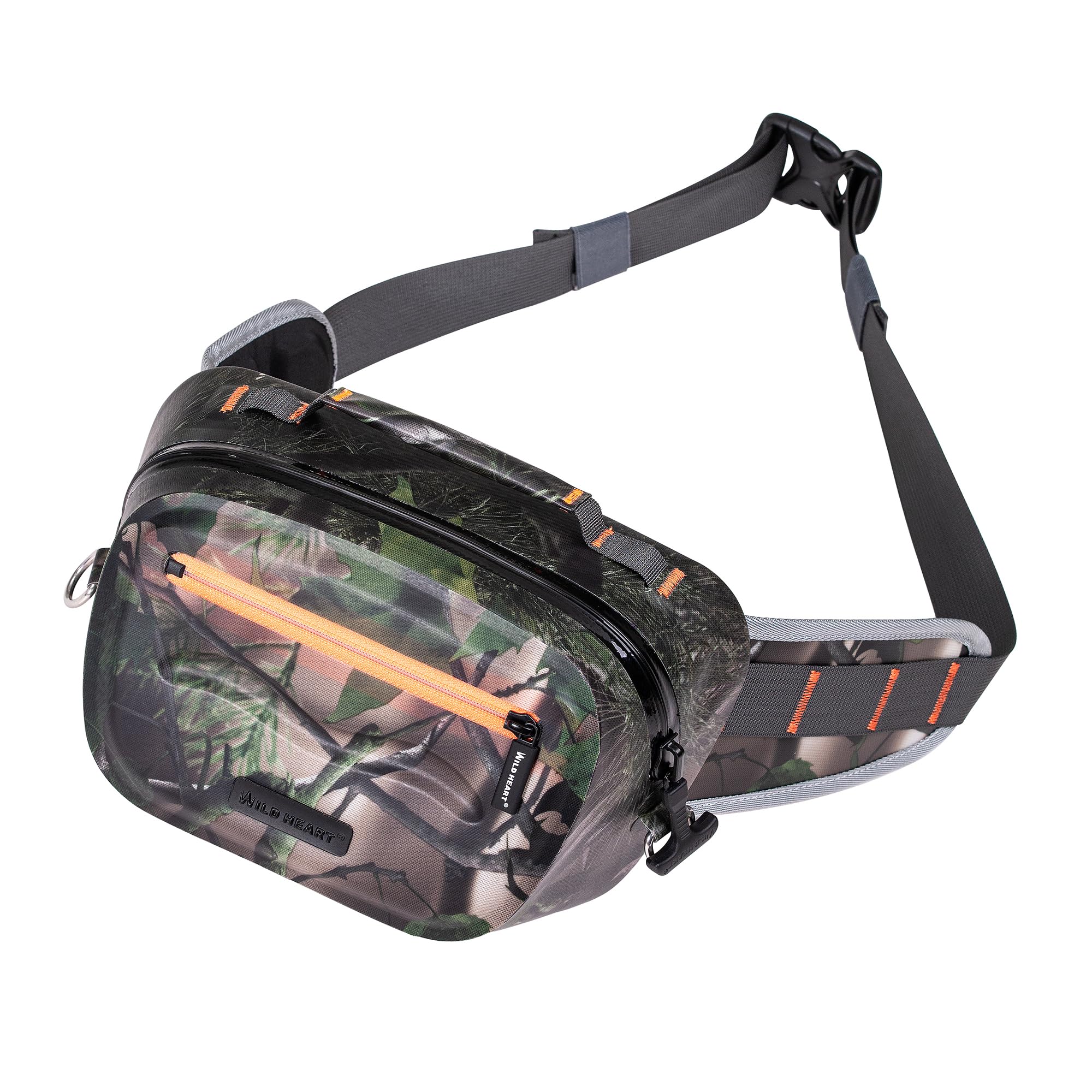 WILD HEART Luya - Marsupio ermetico impermeabile 3D, 3,6 l, in TPU, per kayak, rafting, canottaggio, nuoto, campeggio, escursionismo, spiaggia, pesca (verde militare)