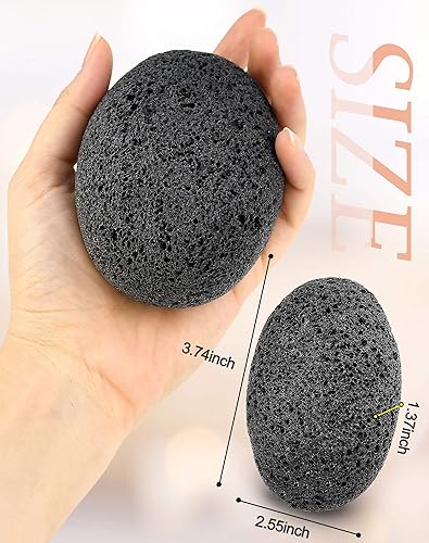 Miniatura 10 de Maryton Piedra pómez de pie para pies removedor de callos de piel dura y limpiador paquete de 4 azul Azul / Patchwork, Amarillo