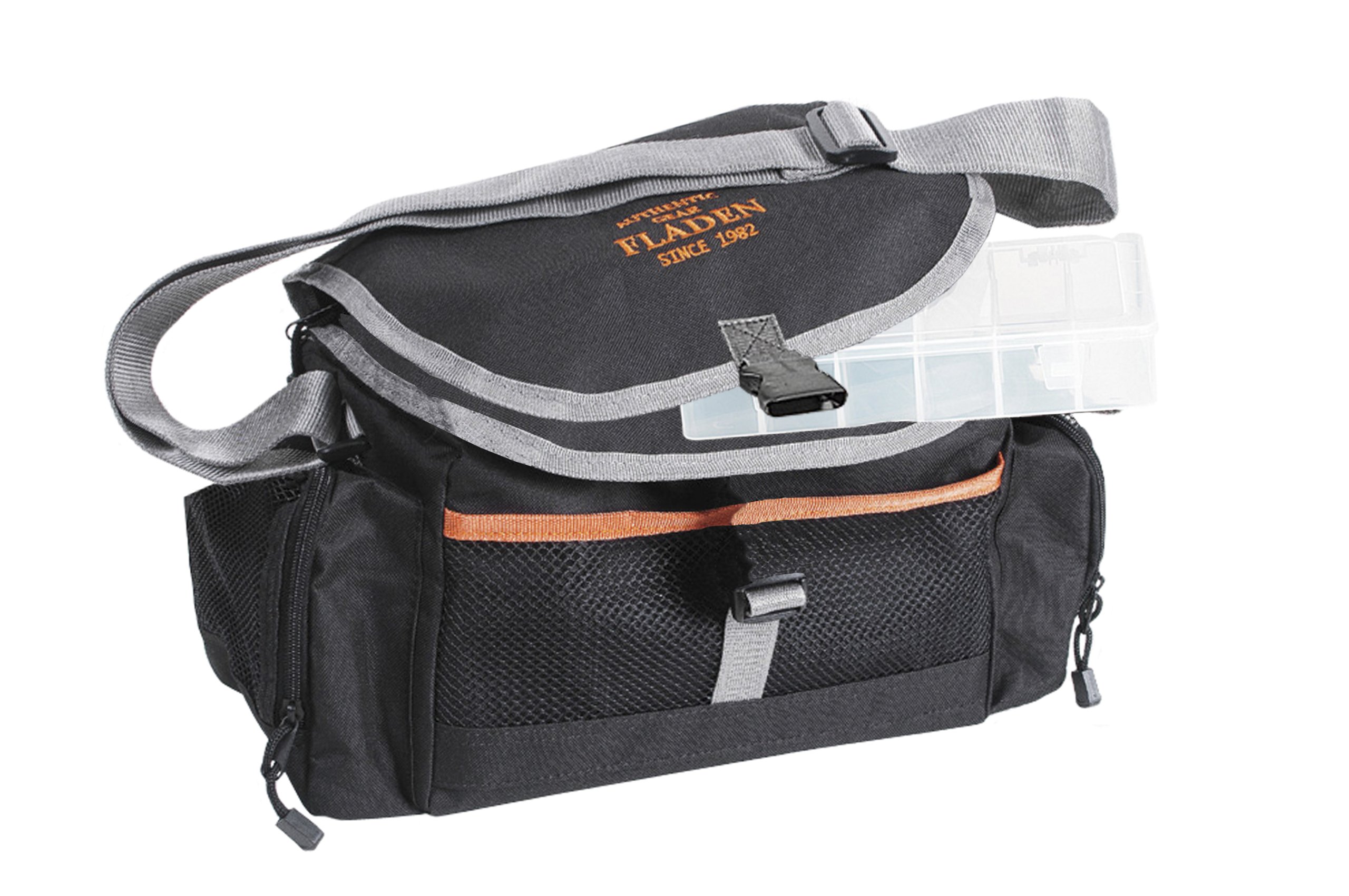 Fladen Outdoor - Borsa per Accessori da Pesca 22 x 38 x 20 cm, Colore: Verde/Nero