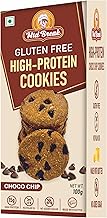 MidBreak Zero Added Sugar High Protein Choco Chip Cookies | 30g Protein per box | Gluten Free | Diabetic Friendly | Diwali Gift Pack, High Fiber & Gut-Friendly Cookies (Pack of 1, 100g)