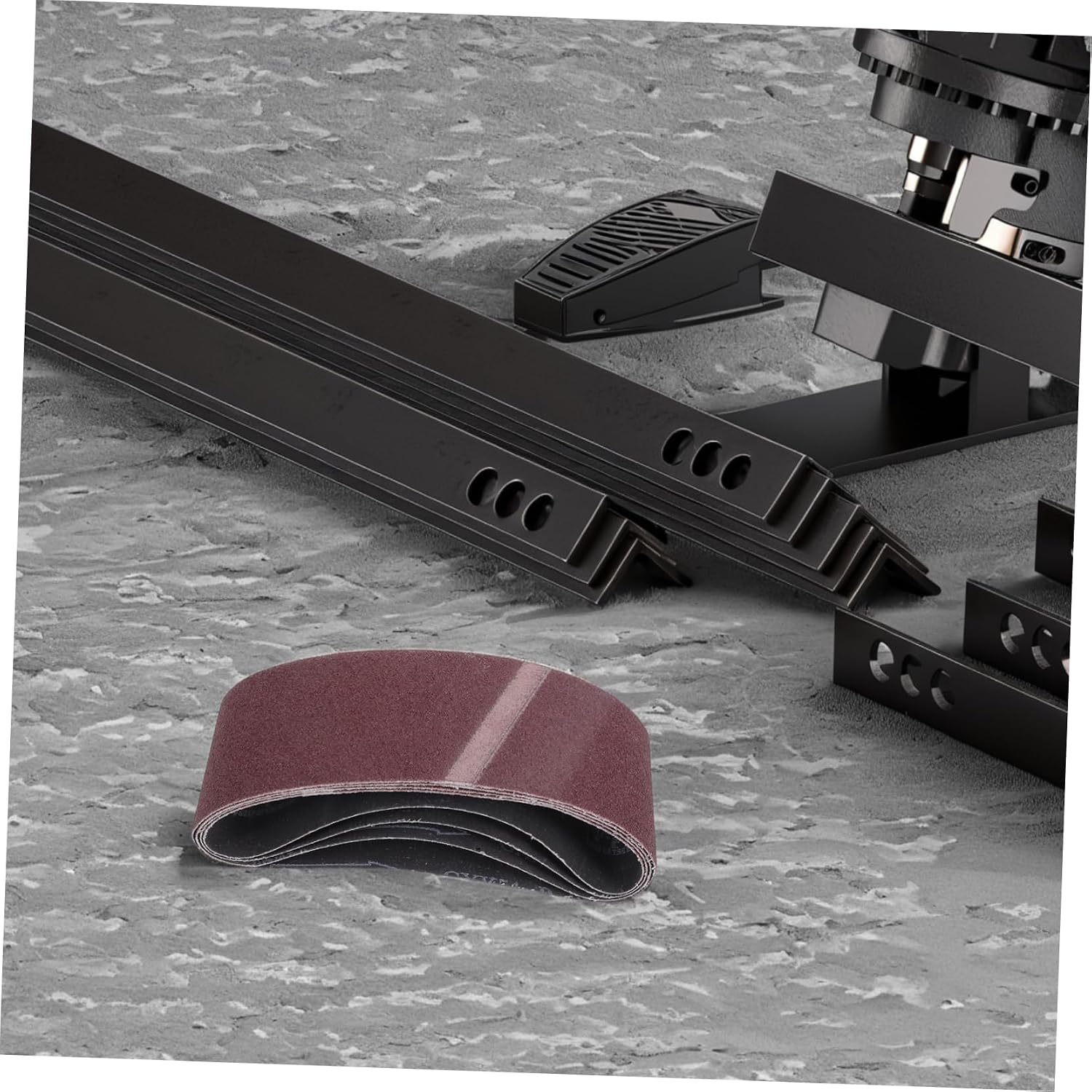 Luxshiny 20pcs Versatile Annular Sandpaper Belt Sanding Belts for Sander for Wood Metal Plastics Polishing Sanding